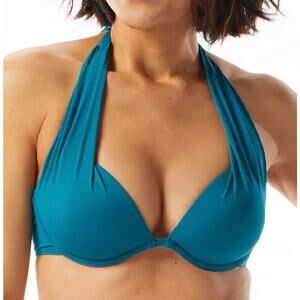 Coco Reef Teal Cove Cameo Underwire Bikini Top 16 40D NWT